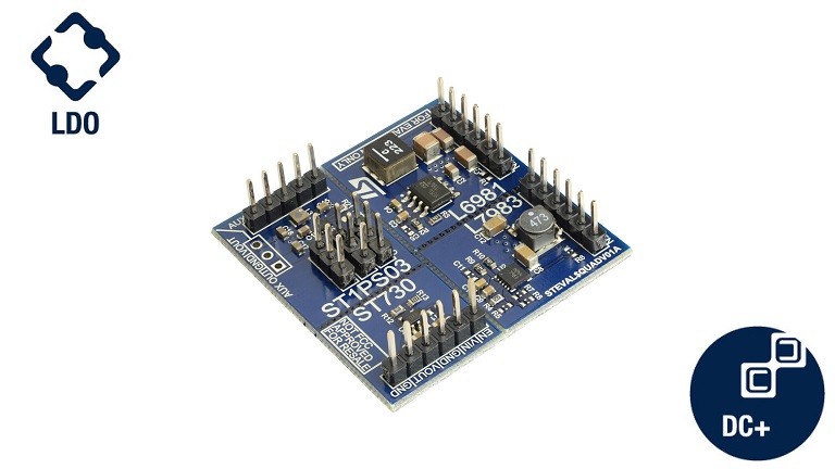 STEVAL-QUADV01 Power Management Evaluation Board