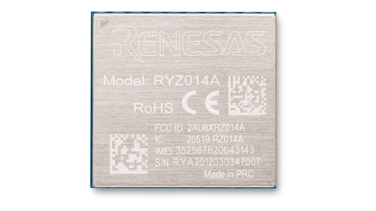 Renesas RYZ014A Cellular IoT Module