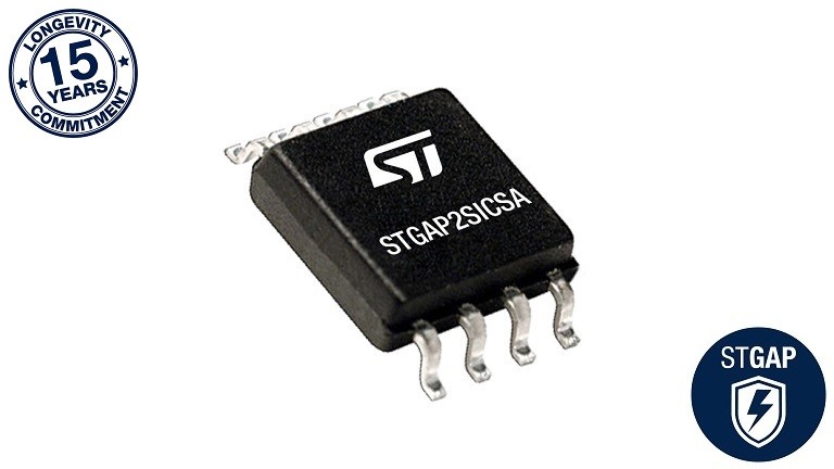 STGAP2SICSA - Galvanically Isolated 4 A Single Gate Driver for SiC MOSFETs
