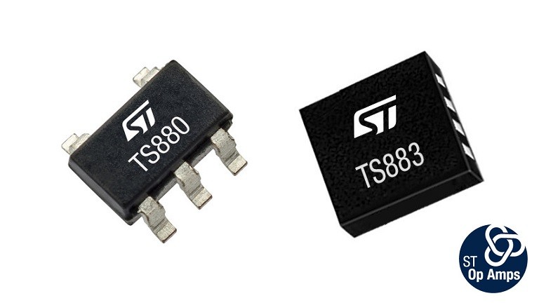 STMicroelectronics TS880 & TS883 Rail-to-Rail 0.9V Nanopower Open Drain Single/Dual Comparators