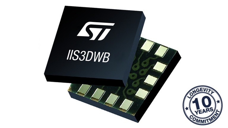 IIS3DWB Ultra-wide Bandwidth, Low-noise, 3-axis Digital Vibration Sensor