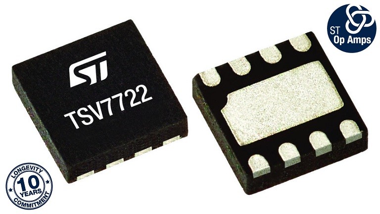 STMicroelectronics TSV7722 High Bandwidth Low Offset Op Amp