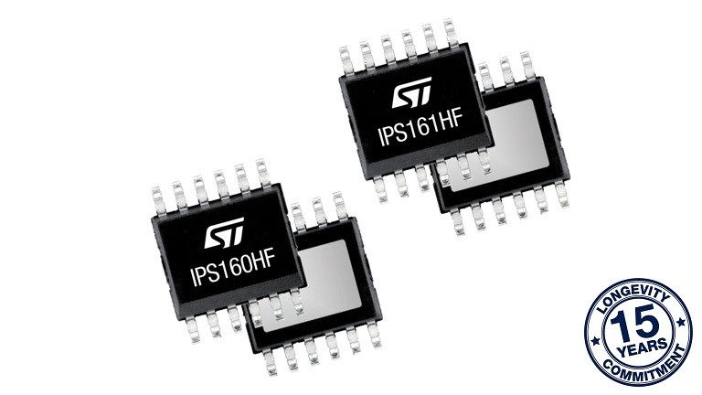 STMicroelectronics IPS160HF and IPS161HF High-Side Switches