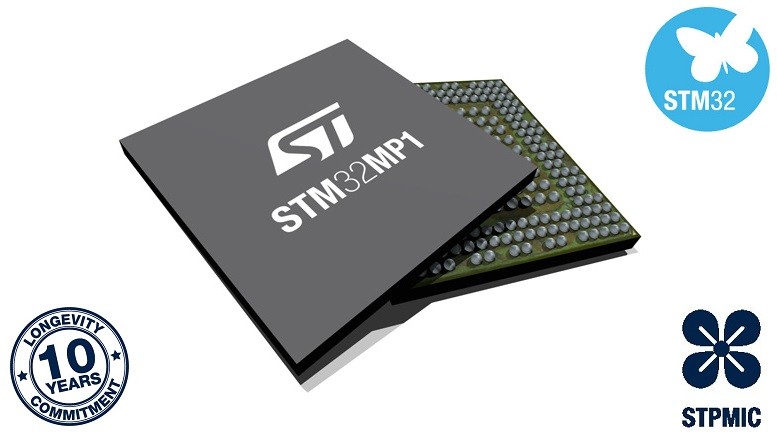 STMicroelectronics STM32MP1 series with dual Arm® Cortex®-A7/M4 cores
