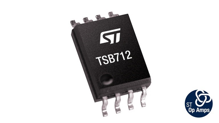 STMicroelectronics TSB712 Precision, 6 MHz, RR IO, 36 V BiCMOS Operational Amplifier