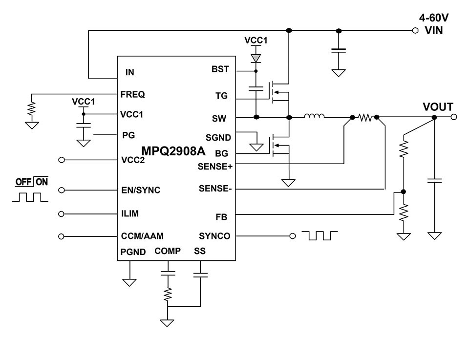 MPS MPQ2908A Synchronous Step-Down Controller