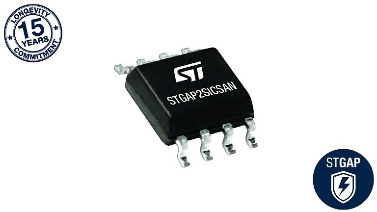 STGAP2SICSAN - Galvanically Isolated 4 A Single Gate Driver for SiC MOSFETs