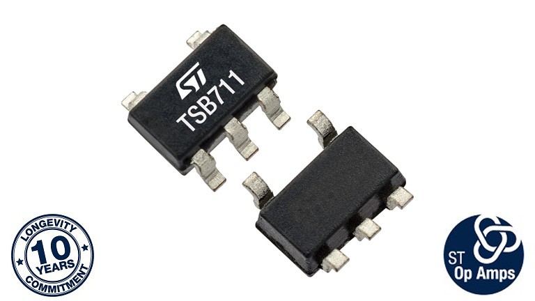 STMicroelectronics TSB711A Precision Rail-to-Rail 16V CMOS Op-Amp